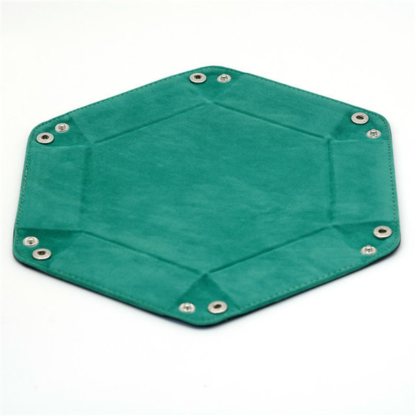 Faltbare Würfelunterlage, Hexagon "Grün"