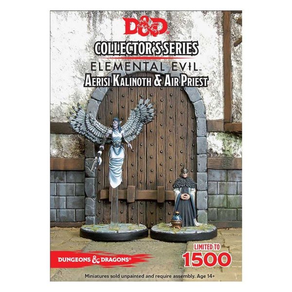 D&D - Collectors Series Miniatures (unpainted) "Aerisi Kalinoth & Air Priest"  !!PREORDER!!