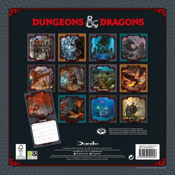 Dungeon & Dragons - Kalender 2021