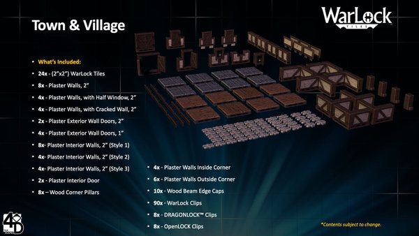 WarLock Tiles: Town & Village !!VORBESTELLUNG!!