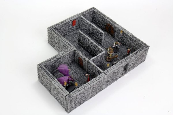 WarLock Tiles: Dungeon Tiles II - Full Height Stone Wall !!VORBESTELLUNG!!