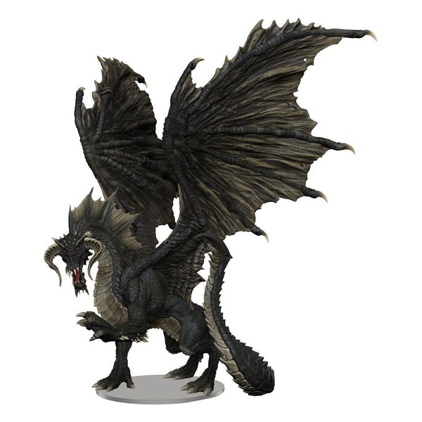D&D - Icons of the Realms - Premium Miniatur (vorbemalt) "Adult Black Dragon" !!VORBESTELLUNG!!
