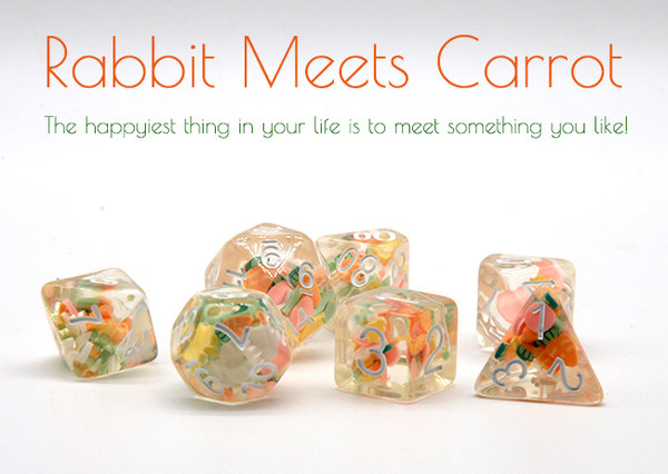 Würfelset "Rabbit Meet Carrots"