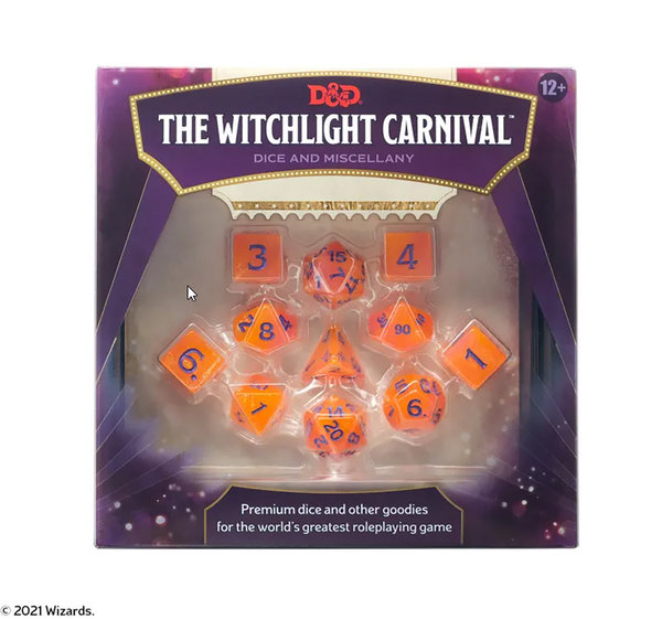 Dungeons & Dragons - RPG Würfel Set - Witchlight Carnival  (D&D Witchlight Carnival Dice Set)
