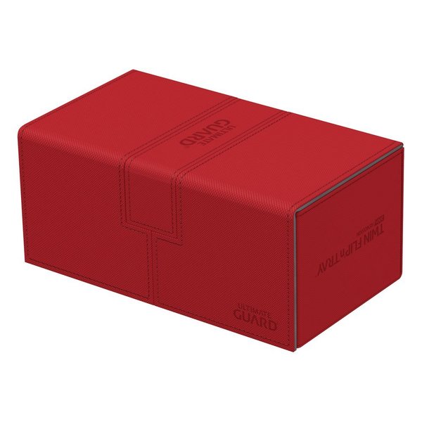 Ultimate Guard Twin Flip´n´Tray Deck Case 200+ Standardgröße XenoSkin (Rot)