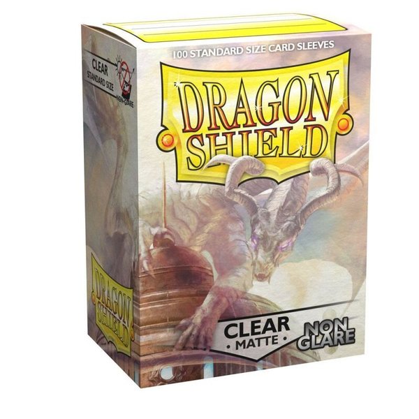 Dragon Shield Matte Non-Glare Sleeves - Clear (100 Sleeves)
