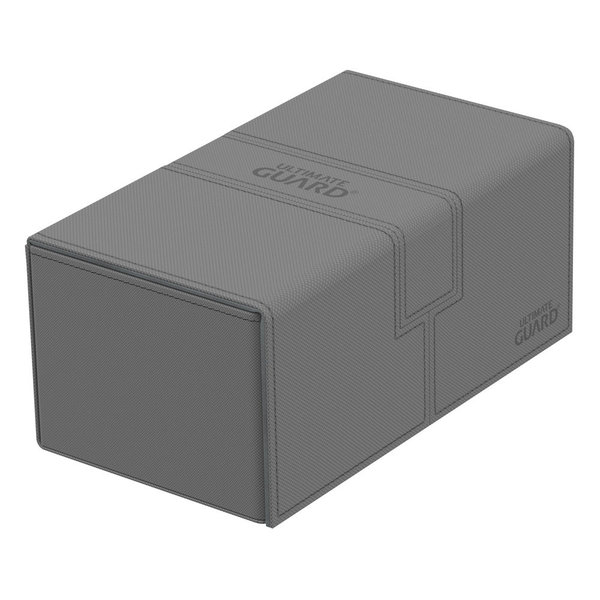 Ultimate Guard Twin Flip´n´Tray Deck Case 200+ Standardgröße XenoSkin (Grau)