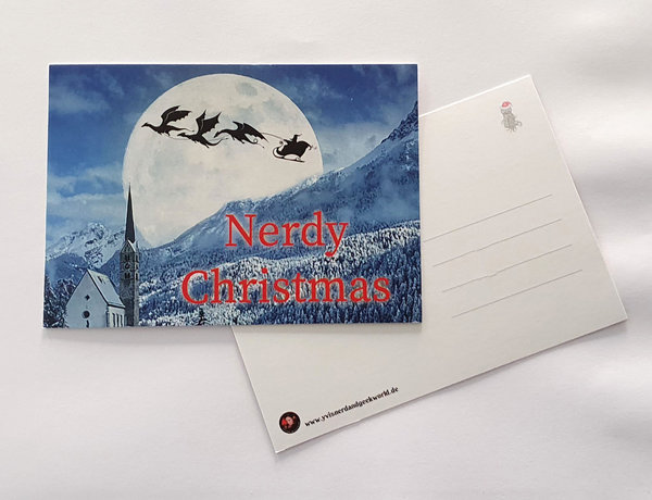Postkarte "Nerdy Christmas"