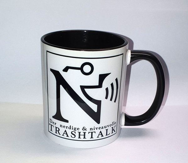Tasse "Trashtalk" schwarzes Logo