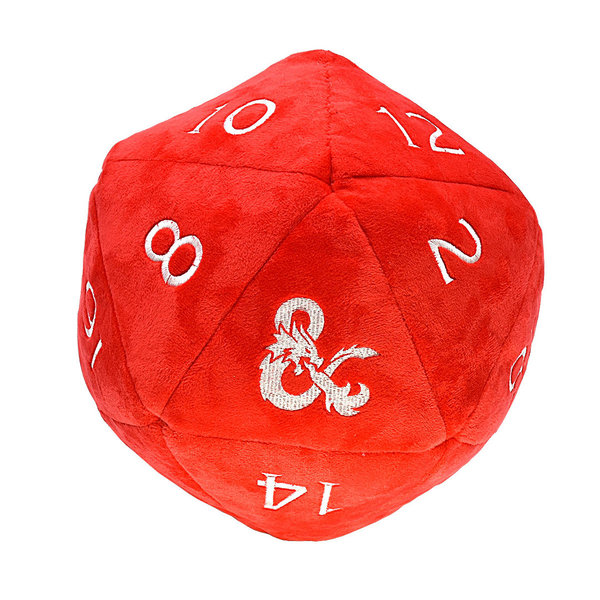 UP - Dice - Jumbo D20 Dice Plush for Dungeons & Dragons (rot)