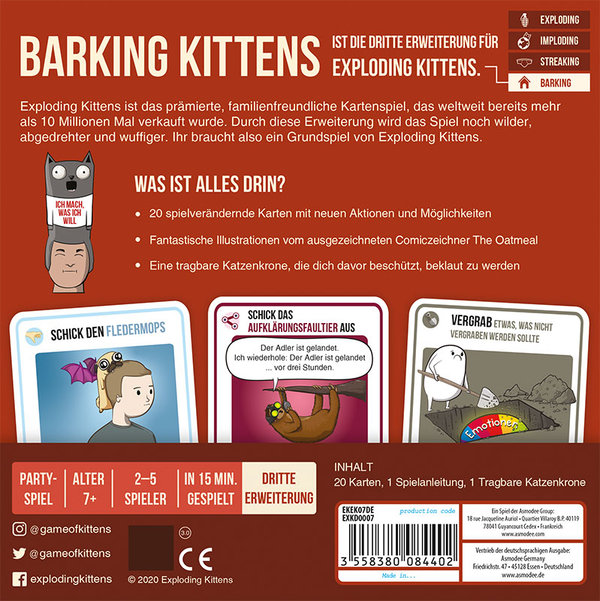 Exploding Kittens – Barking Kittens