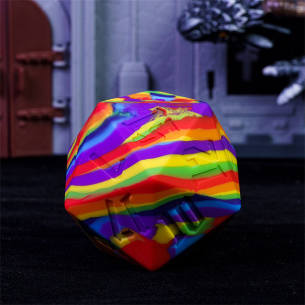 Silikon-Würfel (55 mm) regenbogen