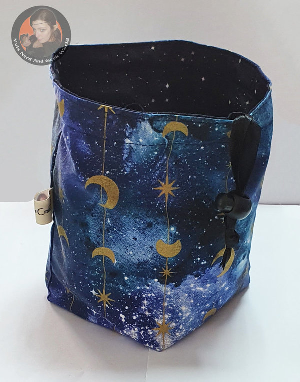 Würfelsack mit Fächern "Magical Galaxy" mit Golddruck