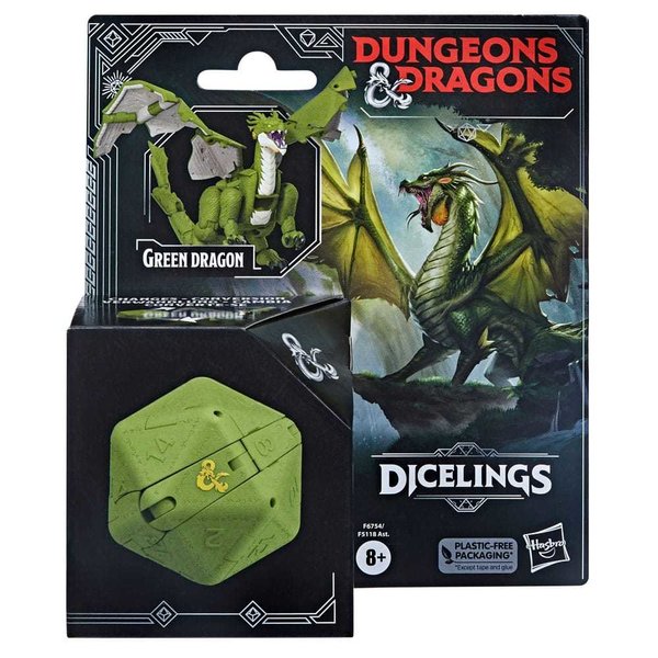 Dungeons & Dragons: Honor Among Thieves Dicelings Actionfigur - Green Dragon